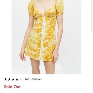 NWOT UO Britney Hook and Eye Mini Dress